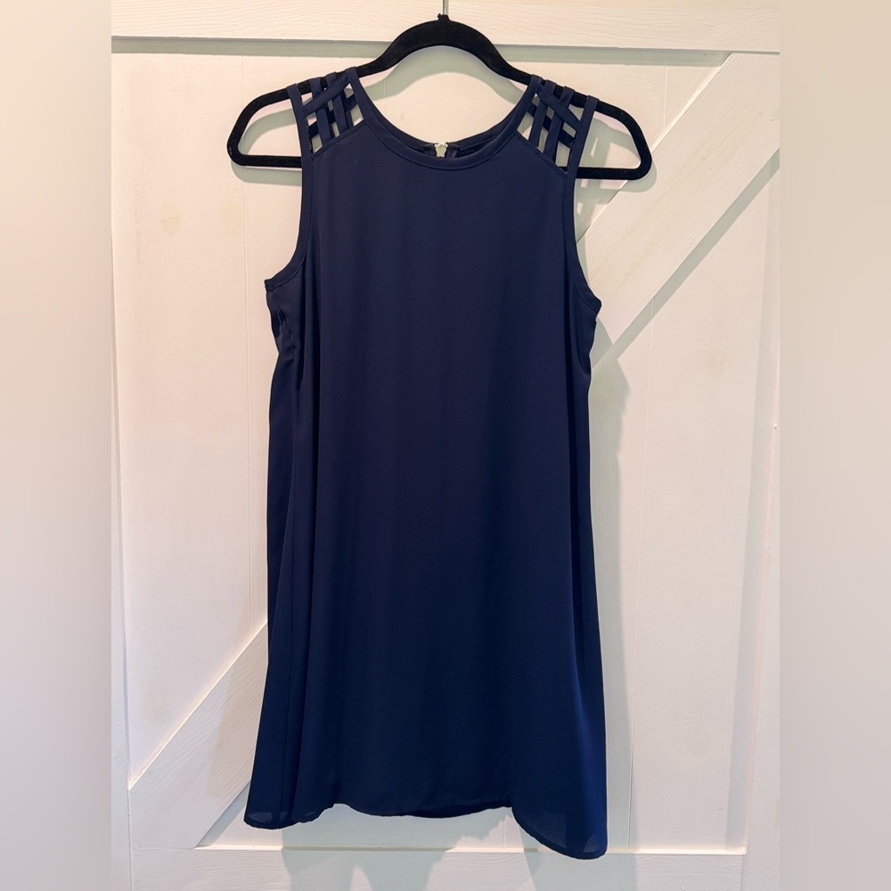 Navy Sleeveless Dress